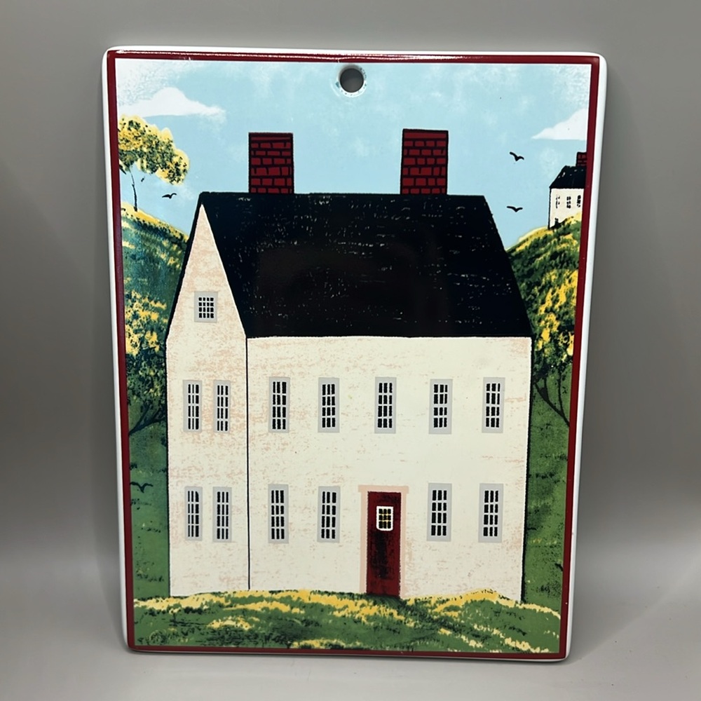 VTG Black & White Colonial House Country Life Art Wall Decor by Warren Kimble